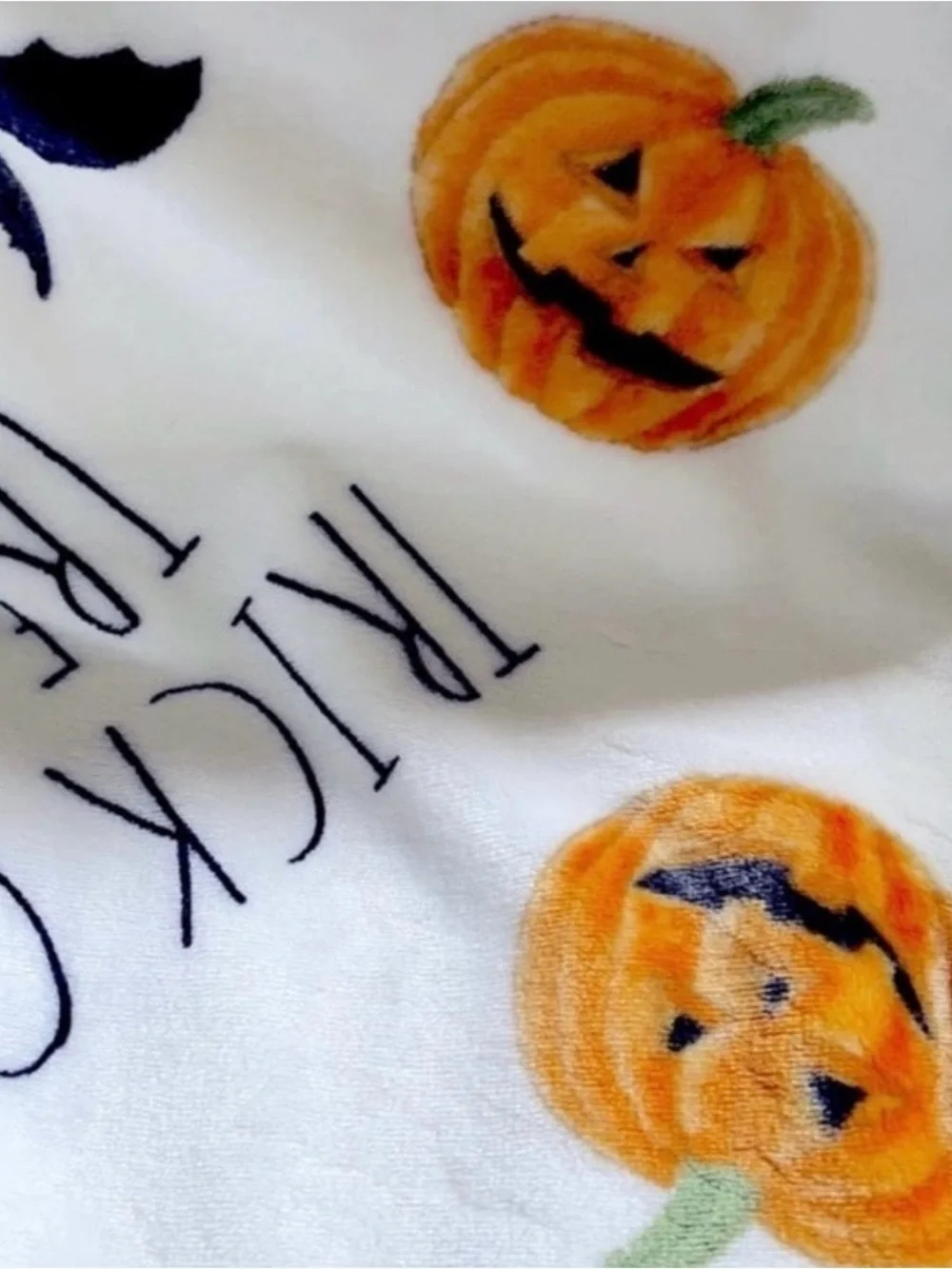 Rae Dunn Halloween Blanket/Trick OR Treat and Pumpkin Printed blanket NWT